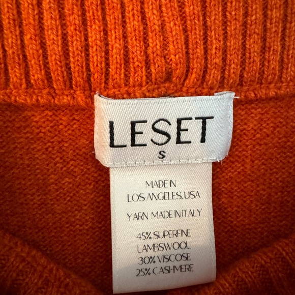 Leset Orange Sweater Set Size S - Picture 6 of 6